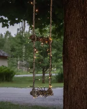 Светодиодная уличная гирлянда на батарейках, 40 LED-лампочек