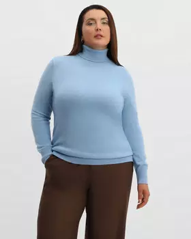 Свитер гладкой вязки из шерсти и кашемира