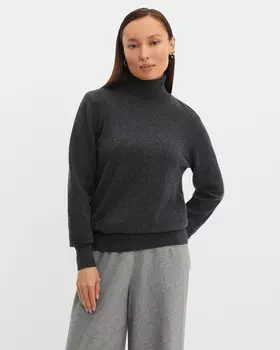 Свитер гладкой вязки из шерсти и кашемира