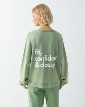 Свитшот, р. 42, цвет Зеленый