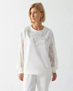 Свитшот, р. 58, цвет Молочный