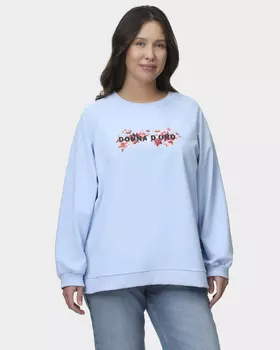 Свитшот с хлопком в составе