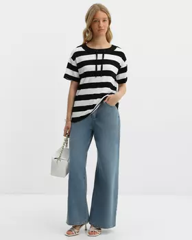 Свитшот с короткими рукавами из экологичной вискозы