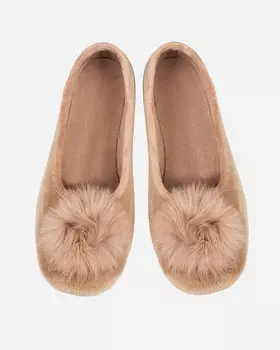 Тапочки, р. 38, цвет Бежевый