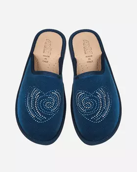 Тапочки со стразами на антискользящей подошве с эффектом «Антишок» с технологиями DEO-Fit и Deo Push