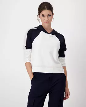 Толстовка прямого кроя с капюшоном