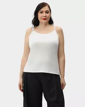 Топ приталенного кроя из вискозы с эластаном