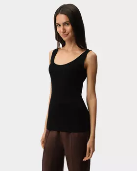 Топ прямого силуэта из шерсти