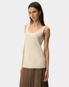 Топ прямого силуэта из шерсти