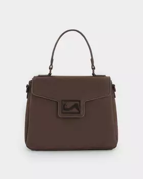 Трапециевидная сумка со съемным плечевым ремнем