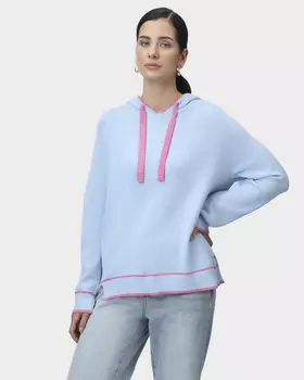 Трикотажное худи с капюшоном на кулиске