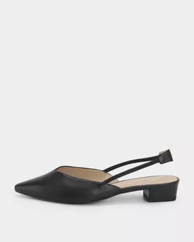 Туфли-слингбэки из мягкой кожи наппа