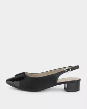 Туфли-слингбэки из натуральной кожи