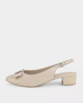 Туфли-слингбэки из натуральной кожи