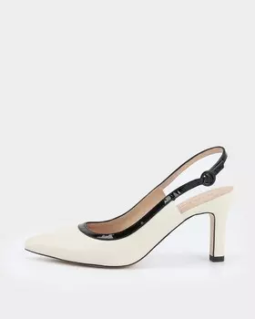 Туфли-слингбэки на шпильке и с удобной застежкой с эластичной вставкой