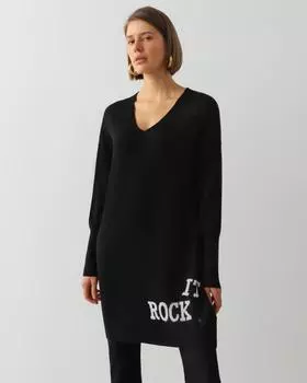 туника, р. 44, цвет Черный