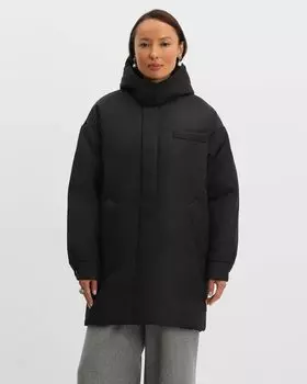 Удлиненная куртка с капюшоном