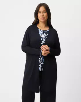 Удлиненный кардиган без застежки