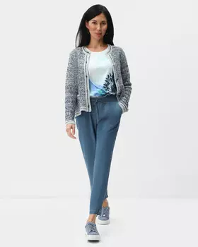 Укороченные брюки прямого кроя