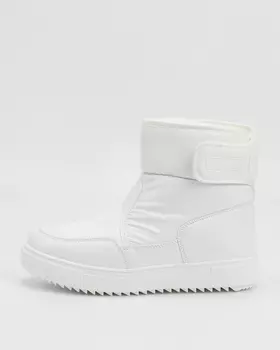 Утепленные дутики-ботинки на нескользящей гибкой подошве с застежкой-велкро