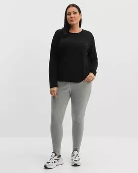 Утепленные легинсы с искусственным мехом внутри