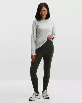 Утепленные легинсы с искусственным мехом внутри