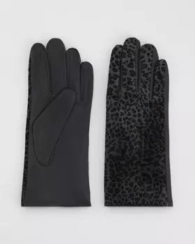 Утепленные шерстью перчатки с технологией touch screen