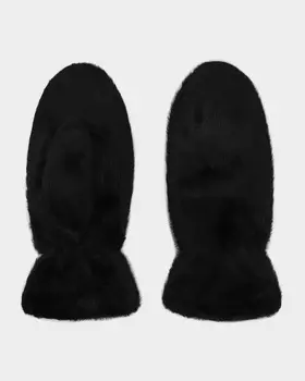 Утепленные варежки с вискозой в составе