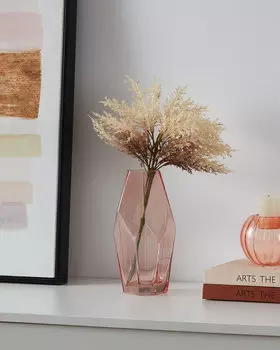 Ваза декоративная из стекла, 21х9 см