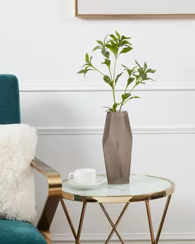 Ваза декоративная из стекла, 30х12 см