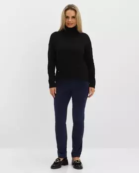 Вельветовые брюки стретч прямого кроя