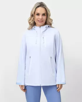 Ветровка прямого кроя с регулируемым капюшоном