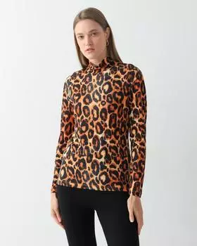 Водолазка, р. 42, цвет Леопард