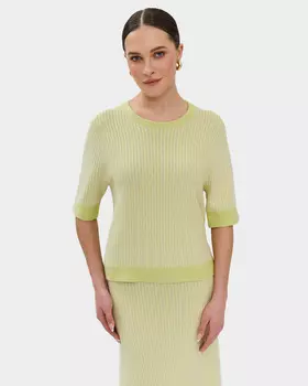 Вязаный джемпер в тонкую полоску