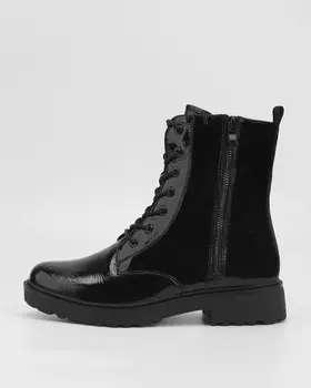 Высокие ботинки из натуральной кожи со стелькой Thermo