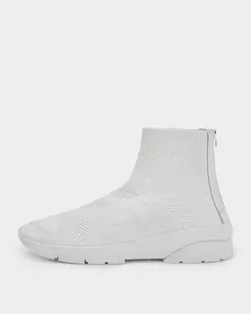 Высокие слипоны из эластичного текстиля с молнией сзади