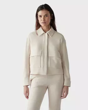 Жакет из фактурного материала на основе хлопка