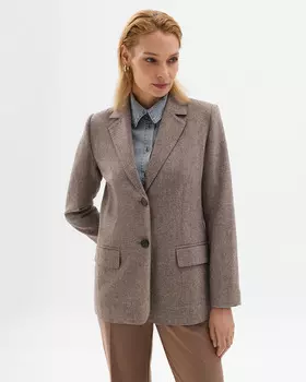 Твидовый жакет с шерстью