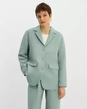 Жакет из ткани на основе хлопка