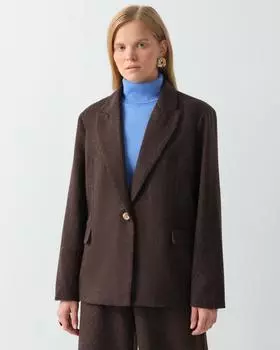 Жакет, р. 54, цвет Коричневый