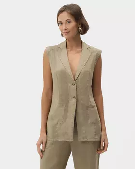 Жилет из 100%-го льна