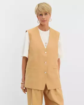 Жилет, р. 42, цвет Песочный