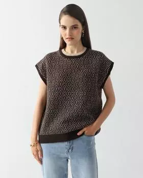 Жилет, р. 42, цвет Шоколадный