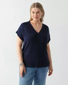 Жилет свободного кроя с рукавами-крылышками