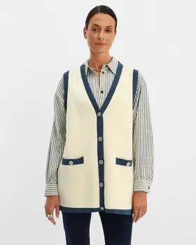 Жилет, р. 58, цвет Молочный