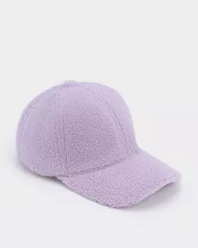 Зимняя бейсболка с фактурой меха