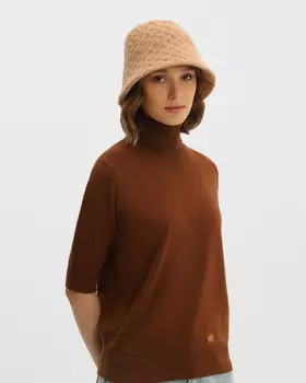 Зимняя панама с фактурным узором