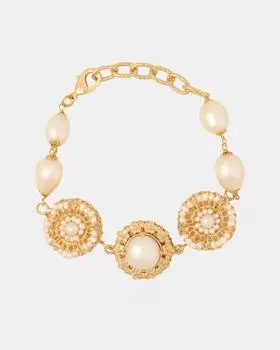 Браслет с жемчужными вставками