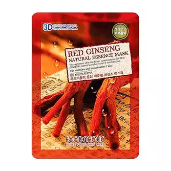 3D Маска для лица FoodaHolic Red Ginseng Natural Essence 3D Mask
