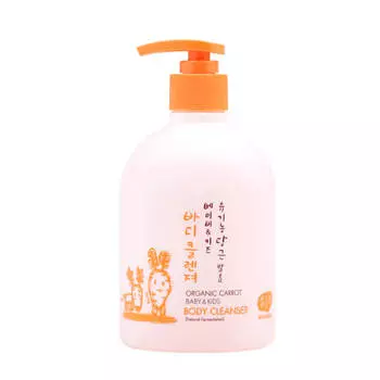 Детский гель для купания Whamisa Organic Carrot Baby &amp; Kids Body Cleanser